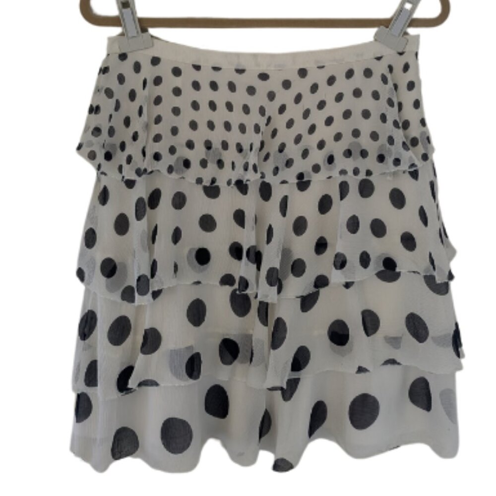 Liz Claiborne 100% Silk Tiered Skirt Size 8